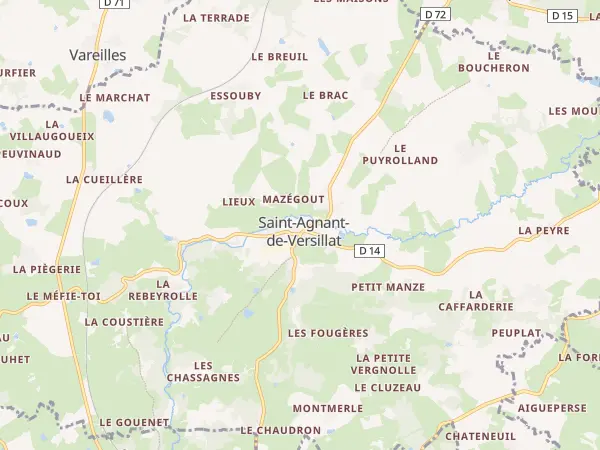 Plan de Saint-Agnant-de-Versillat