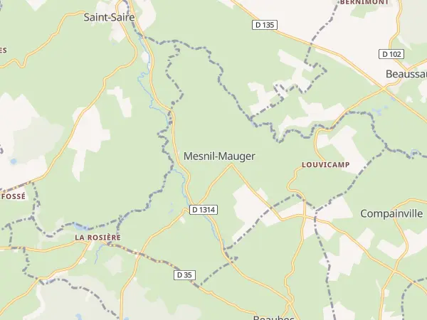 Plan de Mesnil-Mauger