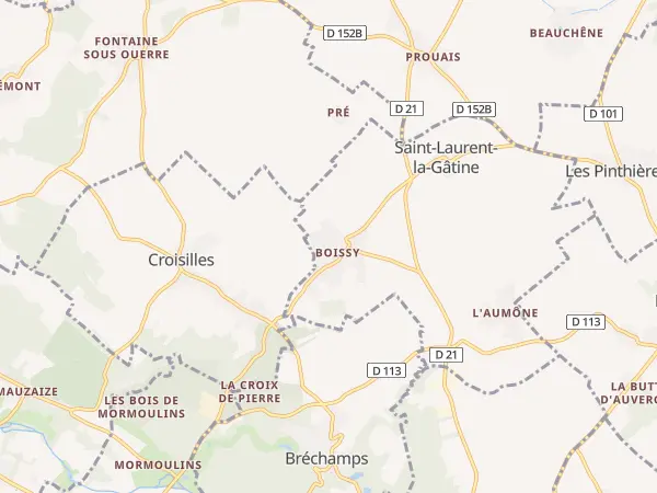 Plan de Saint-Laurent-la-Gâtine