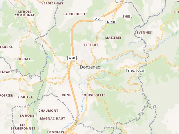 Plan de Donzenac