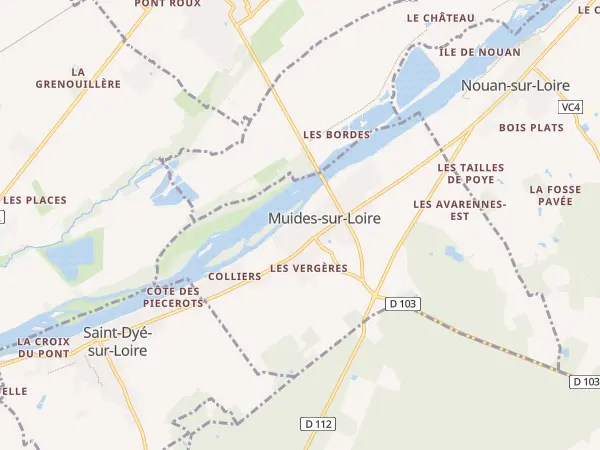 Plan de Muides-sur-Loire