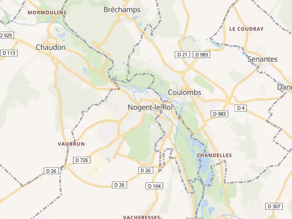 Plan de Nogent-le-Roi