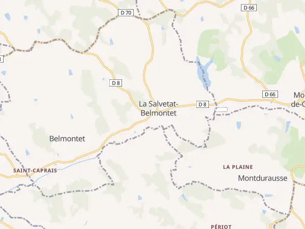 Plan de La Salvetat-Belmontet