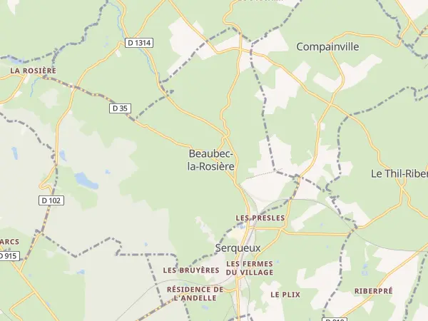 Plan de Beaubec-la-Rosière