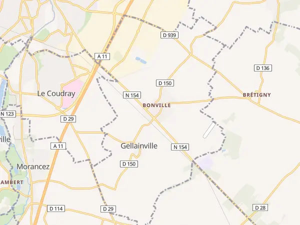 Plan de Gellainville