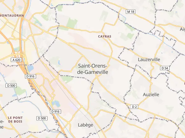 Plan de Saint-Orens-de-Gameville