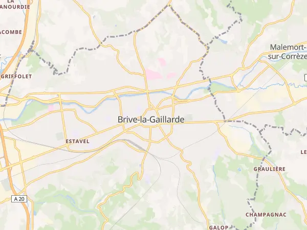 Plan de Brive-la-Gaillarde
