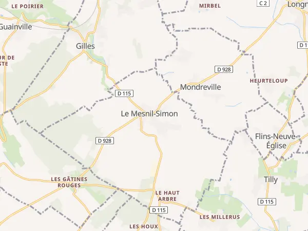 Plan du Mesnil-Simon