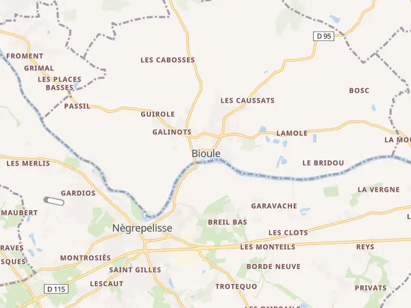 Plan de Bioule