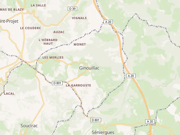 Plan de Ginouillac