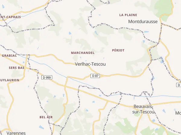 Plan de Verlhac-Tescou
