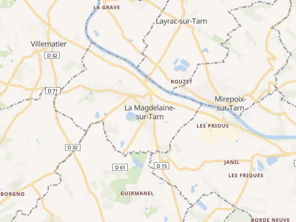 Plan de La Magdelaine-sur-Tarn