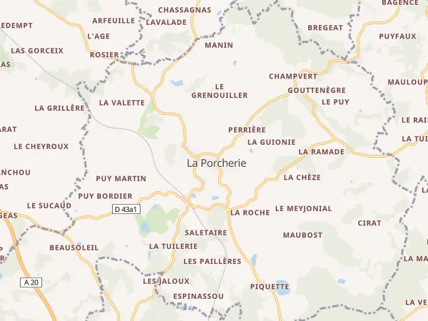 Plan de La Porcherie
