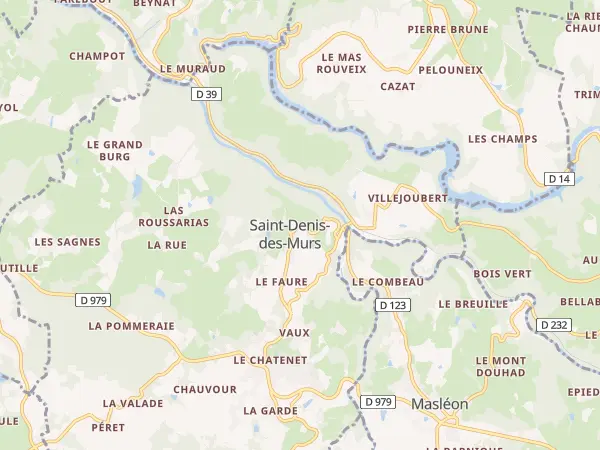 Plan de Saint-Denis-des-Murs