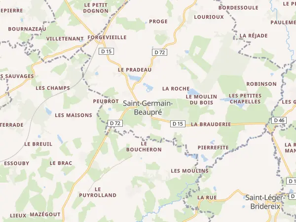 Plan de Saint-Germain-Beaupré