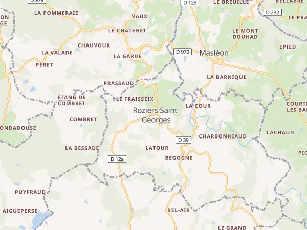 Plan de Roziers-Saint-Georges