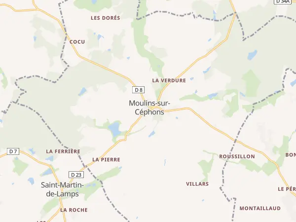 Plan de Moulins-sur-Céphons