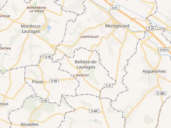 Plan de Belbèze-de-Lauragais