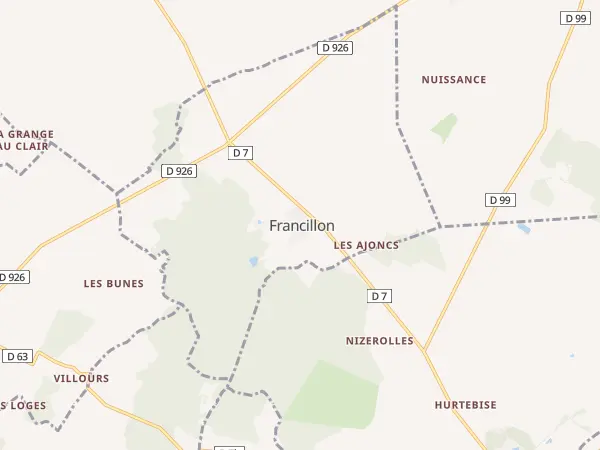 Plan de Francillon