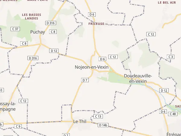 Plan de Nojeon-en-Vexin