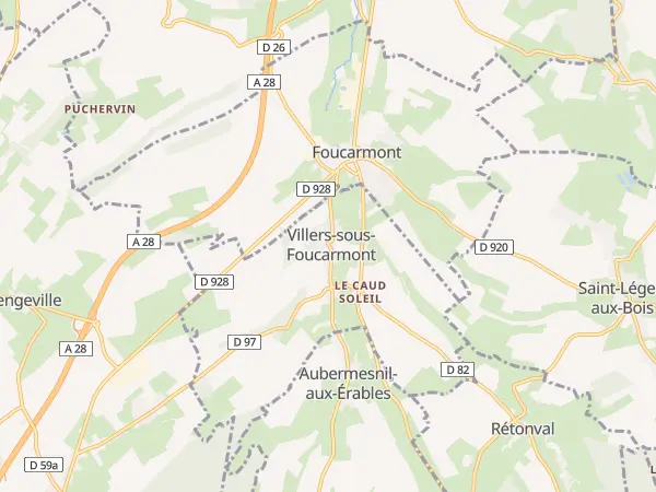 Plan de Villers-sous-Foucarmont