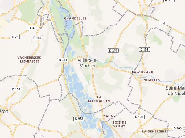 Plan de Villiers-le-Morhier