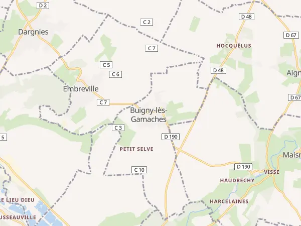 Plan de Buigny-lès-Gamaches
