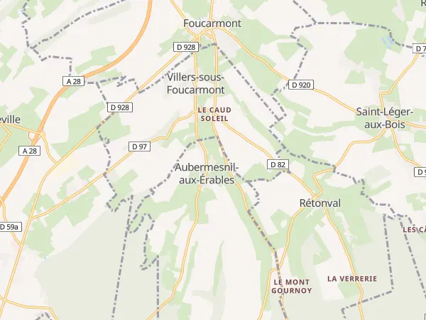 Plan de Aubermesnil-aux-Érables