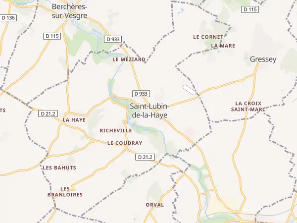 Plan de Saint-Lubin-de-la-Haye