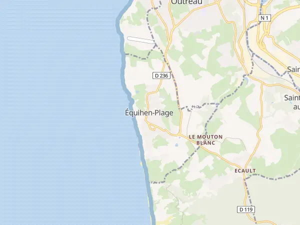 Plan de Équihen-Plage