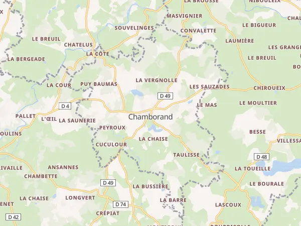 Plan de Chamborand