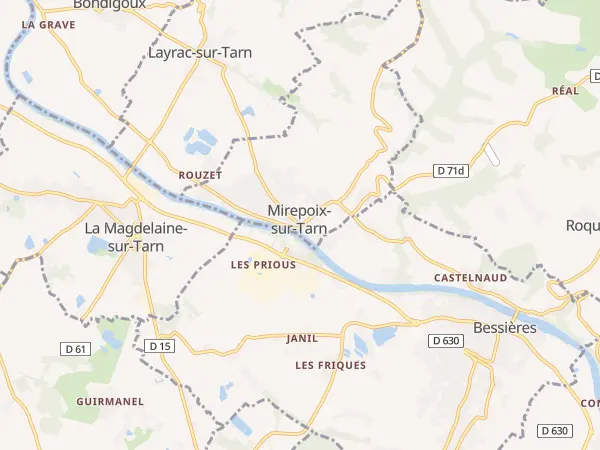 Plan de Mirepoix-sur-Tarn