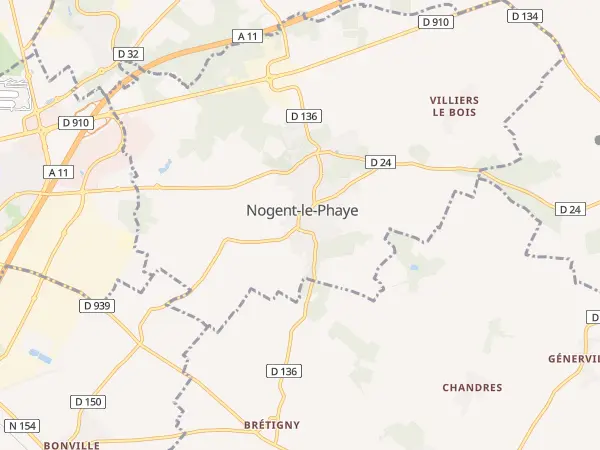 Plan de Nogent-le-Phaye