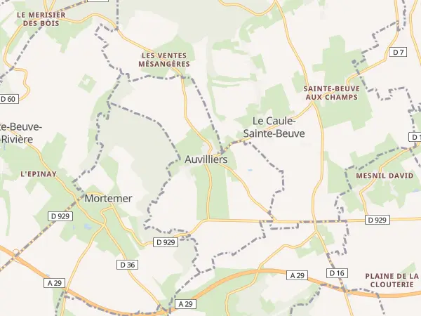 Plan de Auvilliers