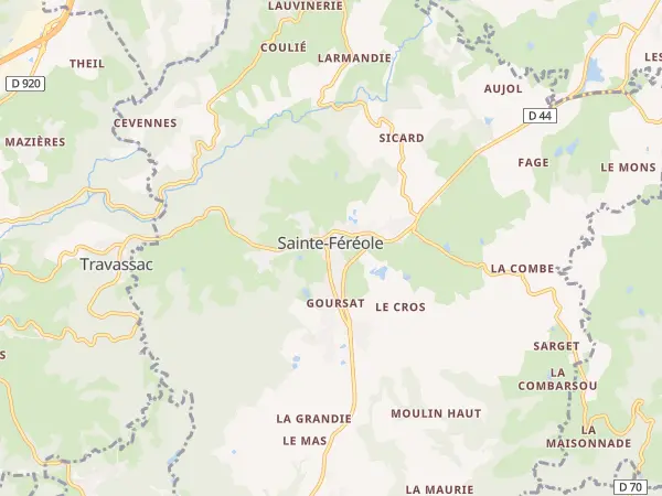 Plan de Sainte-Féréole
