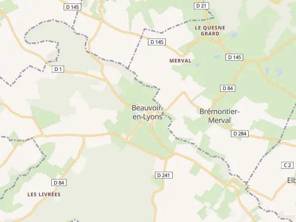 Plan de Beauvoir-en-Lyons