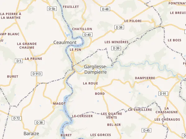 Plan de Gargilesse-Dampierre