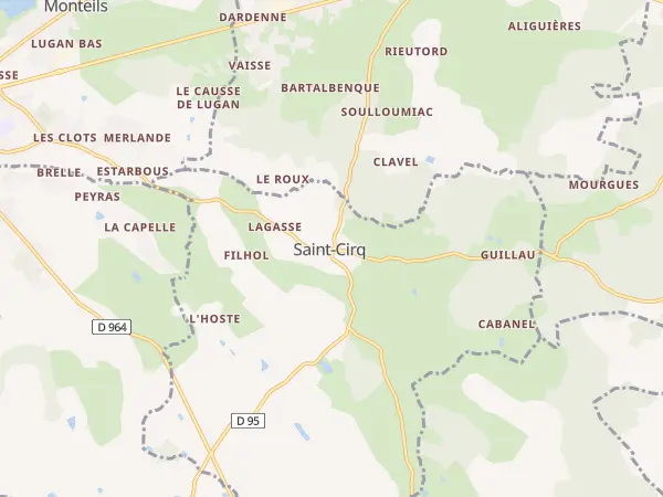 Plan de Saint-Cirq