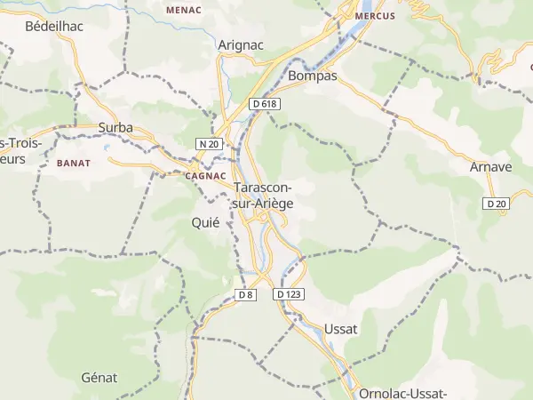 Plan de Tarascon-sur-Ariège