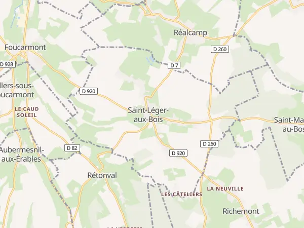 Plan de Saint-Léger-aux-Bois