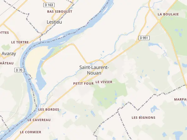Plan de Saint-Laurent-Nouan