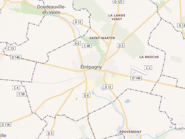 Plan de Étrépagny