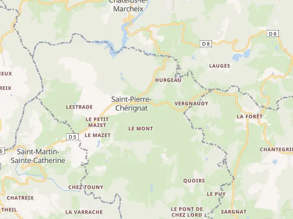Plan de Saint-Pierre-Chérignat