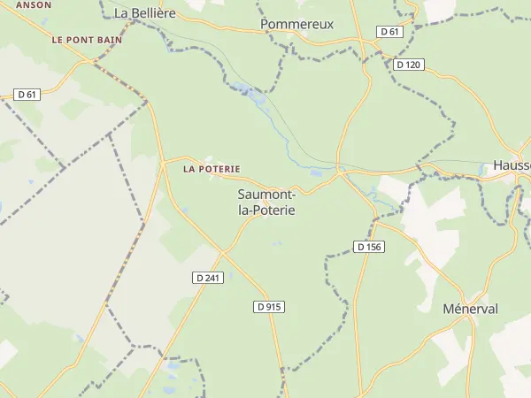 Plan de Saumont-la-Poterie