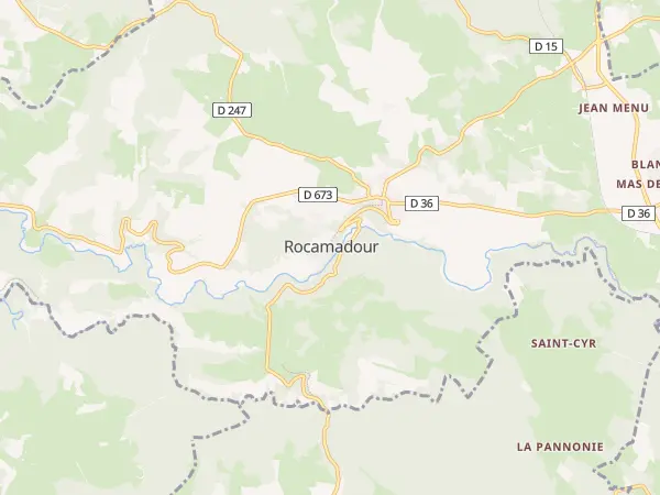 Plan de Rocamadour