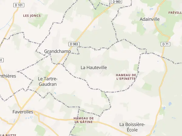 Plan de La Hauteville