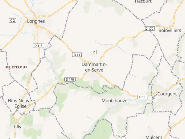 Plan de Dammartin-en-Serve