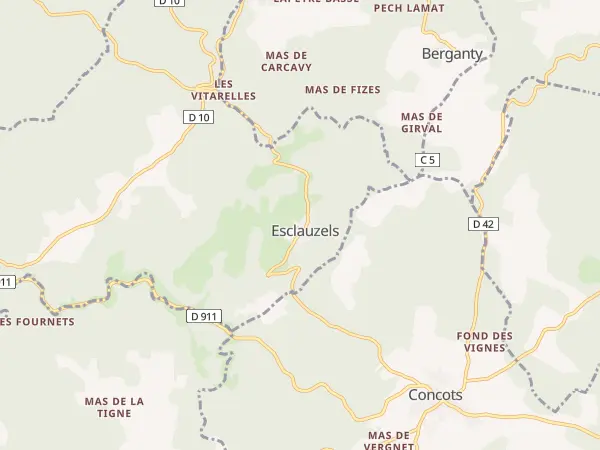 Plan de Esclauzels