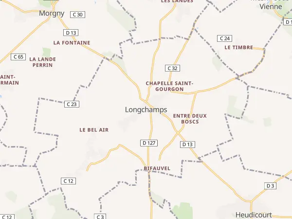 Plan de Longchamps