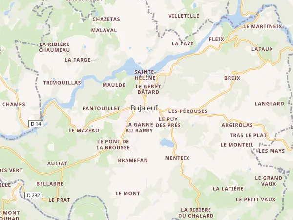 Plan de Bujaleuf